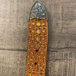 Ariat Vintage Distressed Western Rodeo Chic Stone Studded Belt Size 38/95 Ariat | Accessories | Ariat Vintage Distressed Western Rodeo  main image 2